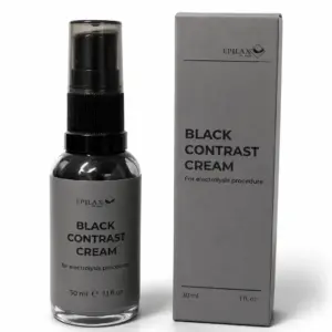 Schwarze Kontrastcreme für die Elektrolyse Epilax Silk Touch 30 ml