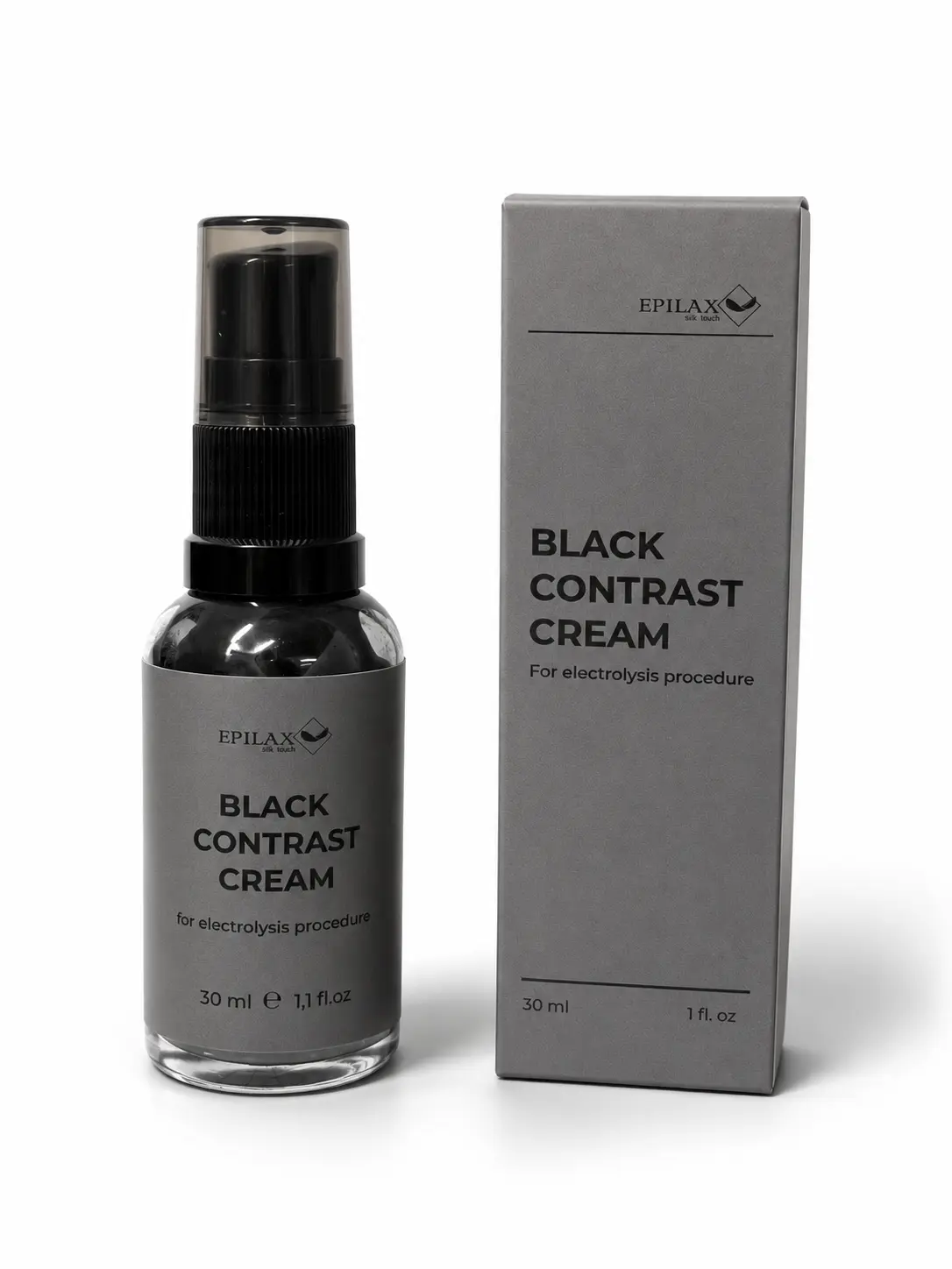 Schwarze Kontrastcreme für die Elektrolyse Epilax Silk Touch 30 ml