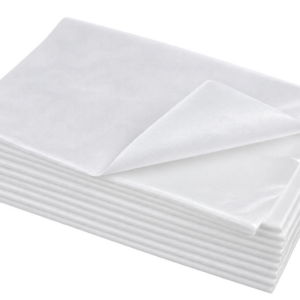 Disposable nonwoven sheets with PE backing, 80 × 210 cm, 10 pcs.