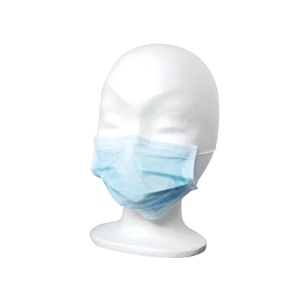 Disposable Nonwoven Mask with Elastic Ear Loops, 3-Ply, 50 pcs.