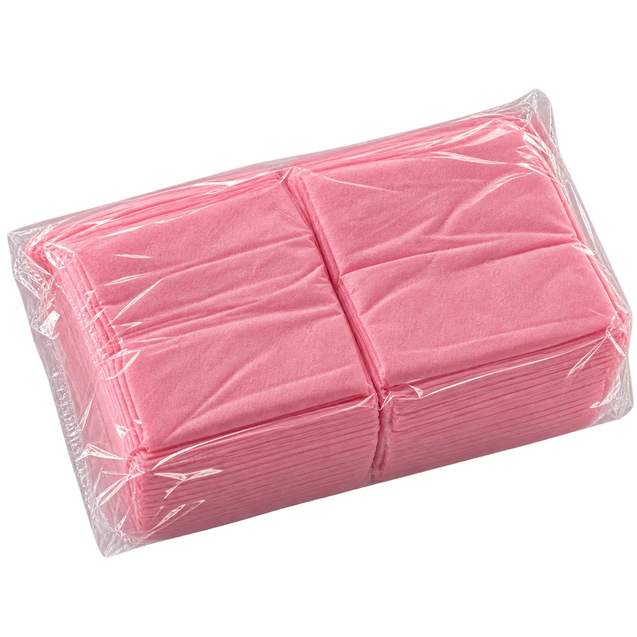 Einweg-Kosmetiktücher, glatt, Rosa, 20 × 20 cm, 100 Stück