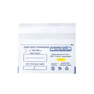 Sterilization pouch DRY/STEAM ProSteril white 100 pcs - 60×100 mm