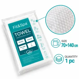 Fit&Spa Disposable Bath Towel Pearl, 70 × 140 cm, 1 pc